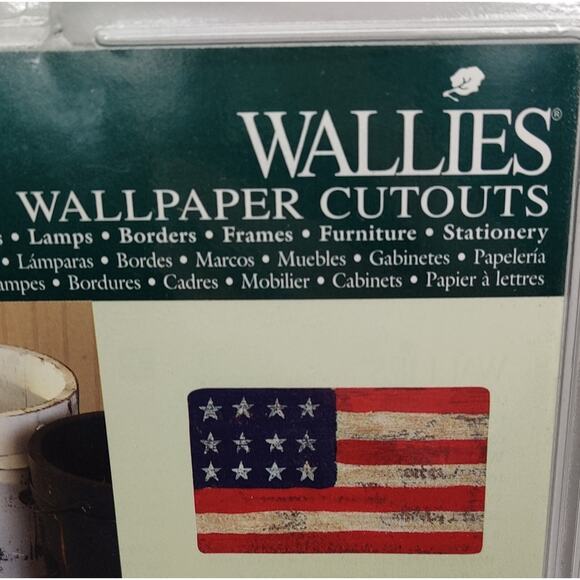 Flag Wallies Pre Pasted Wallpaper Cutouts 12114 Set of 25 Crafts Parades Books - Picture 9 of 12